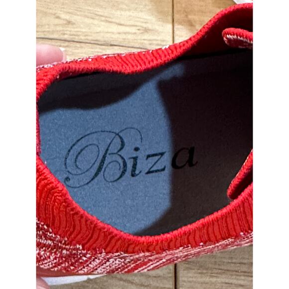 Biza Solar Women's Sneakers Wine Multi Red White Sz 41 EU 10.5 US NIB Felt Upper - Picture 10 of 12